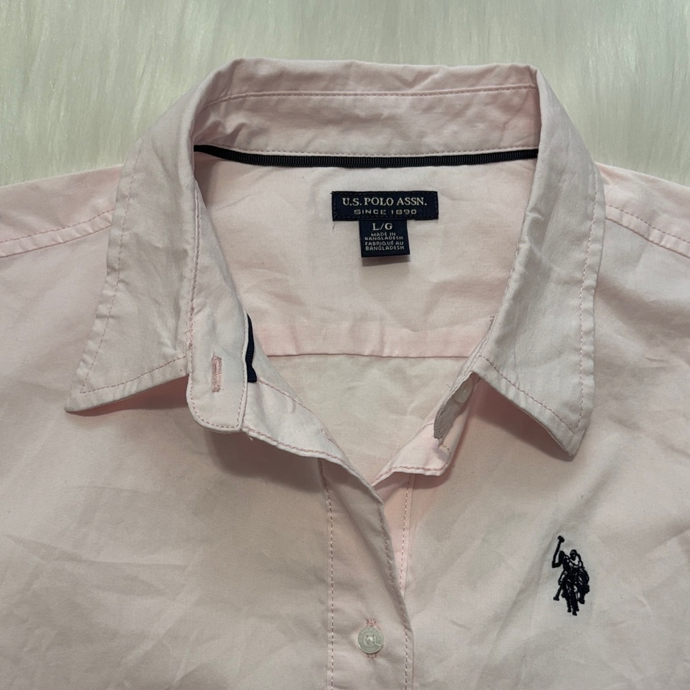Ralph Lauren Polo Light Pink Shirt Dress with Belt - Picture 9 of 16